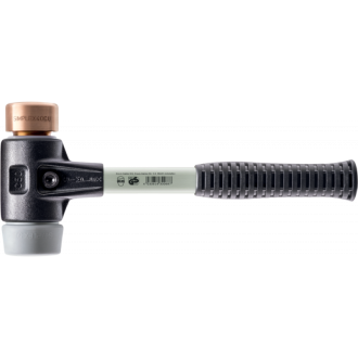 Maillets simplex, avec boîtier en fonte malléable renforcée et manche en fibre de verre, ø 30, tpe moyen / cuivre