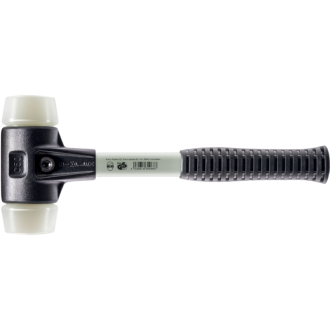 Maillets simplex, avec boîtier en fonte malléable renforcée et manche en fibre de verre, ø 40, nylon