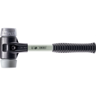 Maillets simplex, avec boîtier en fonte malléable renforcée et manche en fibre de verre, ø 40, tpe moyen / métal non trempé