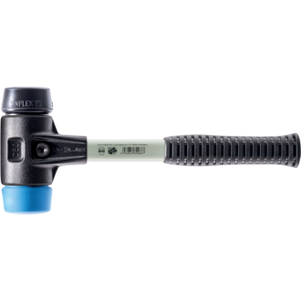 Maillets simplex, avec boîtier en fonte malléable renforcée et manche en fibre de verre, ø 60, tpe souple / caoutchouc chargé