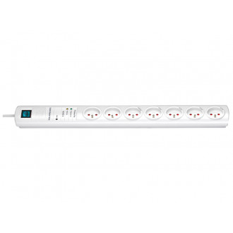Multiprise Primera-line 7 prises Parasurtenseur 15000A avec interrupteur Blanc 2m BRENNENSTUHL 1153321427
