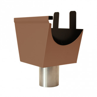 Naissance agrafable gouttière aluminium demi-ronde Ø80
