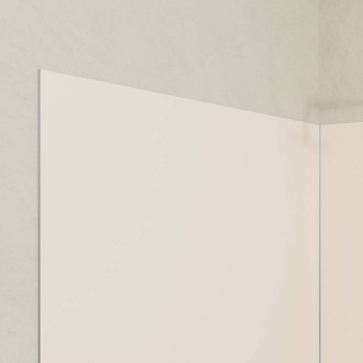 Pack 2 panneaux muraux en aluminium ivoire 120x210 cm + profilés finition et angle chrome Aurlane - PACP303