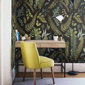 Papier peint botanique foncé - BOTANICAL