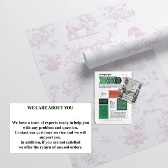 Papier peint toile de Jouy Safari élégant - TOILE BABY