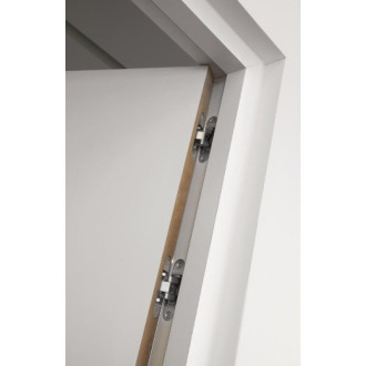 Paumelles techniques invisibles en zamak - medium blanc mat 9016