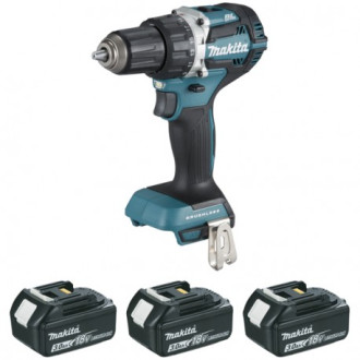 Perceuse visseuse MAKITA 18V Li-Ion Ø13 mm - 2 Batteries 18V 3.0Ah + 1 batterie 4.0 Ah - chargeur + coffret - DDF484RF3J