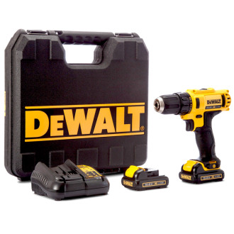 Perceuse visseuse ss fil dewalt 10.8 v+2 batteries 2.0 ah lithium éclairage led chargeur rapide mallette