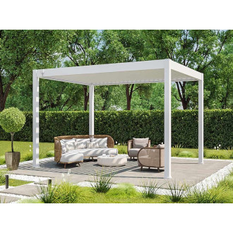 Pergola Bioclimatique 3x4m – ECLIPSE 12m²  Autoportée Lames orientables de 0 à 120° - Couleur au choix