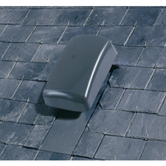 Chapeau de ventilation anthracite UBIFLU 2 ardoise adaptateur Multidiam Ø100-110-125-150-160 mm