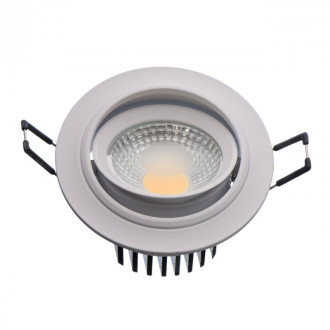 Plafonnier blanc techno 1 ampoule 6 cm