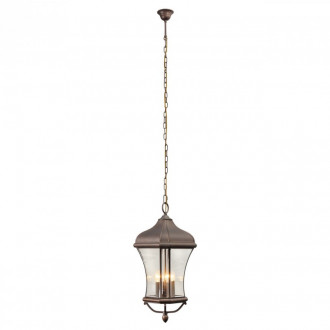Plafonnier d'extérieur marron street 4 ampoules 160 cm