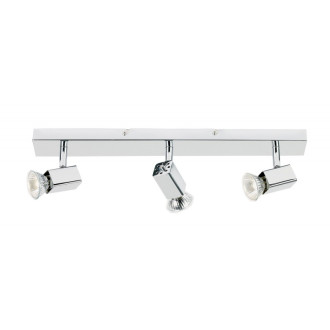 Plafonnier grove, chrome, 3 ampoules