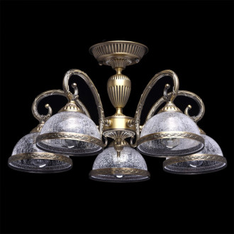 Plafonnier laiton classic 5 ampoules 28 cm