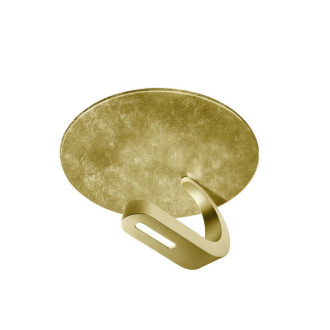 Plafonnier traç, aluminium et verre, or