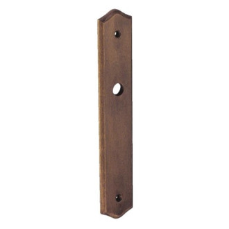 Plaques de propreté garniture rustique bois/laiton bec-de-cane
