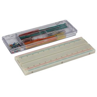 Platine D'Expérimentation Sans Soudure - 830 Points De Connexion + Fils De Raccordement - 140 Pcs