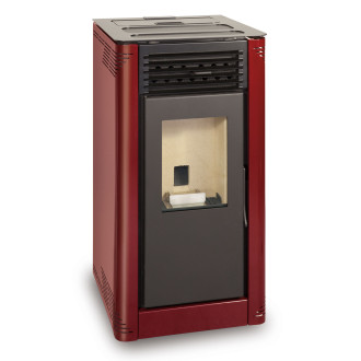 Ferlux poêle à granulés (pellets) flora 7,2 kw rouge impérial