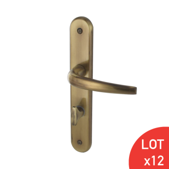 Poignées de porte laiton bruni lingot 240x40mm