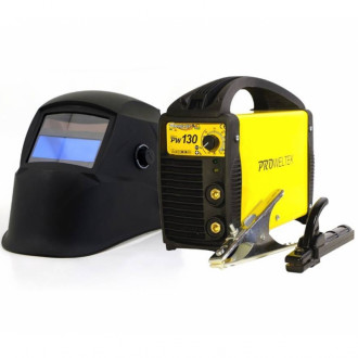 Poste à souder inverter 130a proweltek + cagoule lcd 9/13 acier inox fonte 1.6-3.2 mm