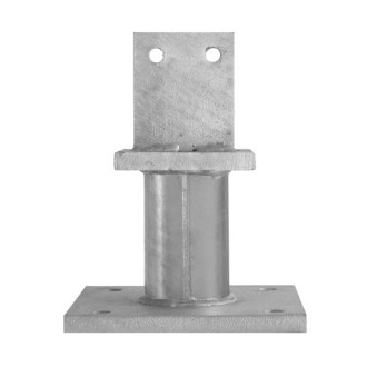 Pied de poteau avec platine