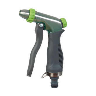 Pistolet d'arrosage métal brossé