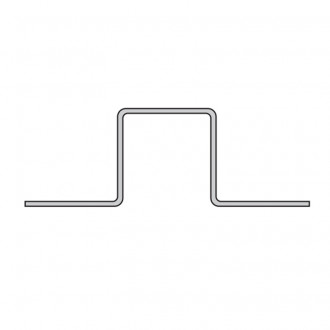 Profil Doublex type T 87 x 30 mm acier galva pose ossature métallique
