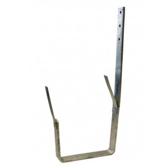 Crochets de gouttière carrée BRO 3 acier galvanisé dev 33 cm pose chevrons