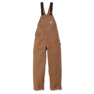 Salopette de travail traditionnelle toile coton marron W30/L32 CARHARTT S1R01BRN3032