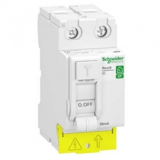Resi9 xp - inter différentiel - 2p - 63a - 30ma - type ac - peignable - alim bas schneider electric