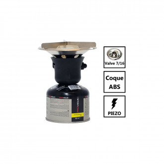 Rechaud gaz fv 400. Rechaud a gaz piezo. Rechaud camping pour bouteille de gaz à valve