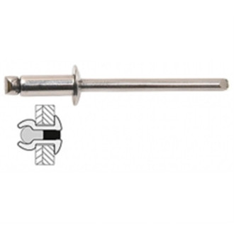 Rivets Inox / Inox Tete Plate - 4 x 16 mm