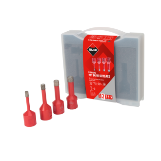 Kit trépan diamanté Mini Drygres - Ø 6, 8, 10, 12 mm - RUBI - 50938