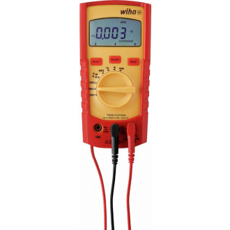 Multimètre numérique wiha jusqu'à 600v ac cat. Iv + 2 piles aaa incluses - 45218