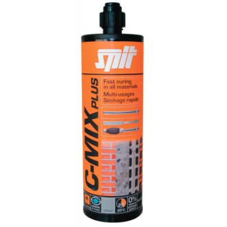 Scellement chimique c-mix+, ton gris, cartouche de 380 ml