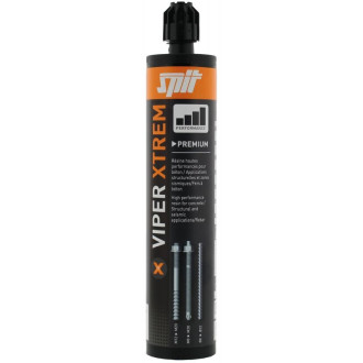 Scellement chimique vinylester viper xtrem pour scellements fers à béton et tiges filetées cartouche de 410ml