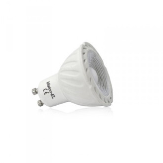Spot led GU10 COB 5 watt Dimmable (eq. 45 watt) blanc - Couleur eclairage - Blanc chaud 3000°K