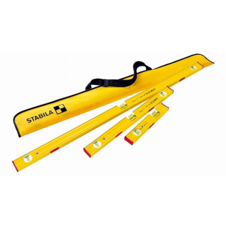 Set de niveaux magnétiques à bulle PRO 80 ASM STABILA 120/ 60/ 30 cm + Housse - 19716