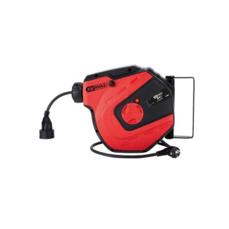 Enrouleur électrique mural 3x1.5 mm² KS TOOLS 15m Rouge - 150.4217