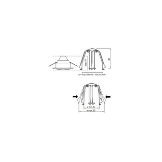 Support protection distancielle pour spot encastré