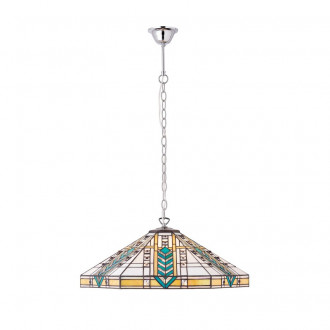Suspension 3 ampoules lloyd, verre et chrome