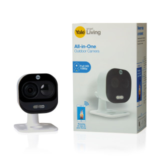 Caméra intérieure extérieure wi-fi 1080p all-in-one - yale smart living