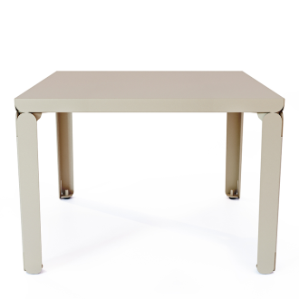 Table basse carrée DECO-GEM, Cristal. A monter soi-même. L.60 x P.60 x H.42.2 cm