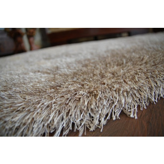 Tapis love shaggy modèle 93600 beige - Dimension au choix