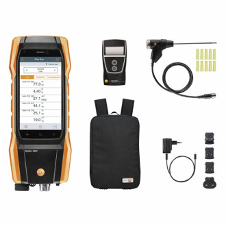 TESTO 300 Initial avec imprimante, connecteur Bluetooth, sac à dos - TESTO : 0564300296