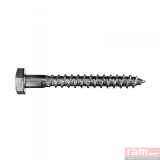 Boite 45 tirefonds acier zingue 7x50