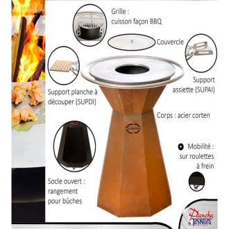 Housse Le Churrasco pour brasero Ø 70 ou 90 cm - HBØ70_90