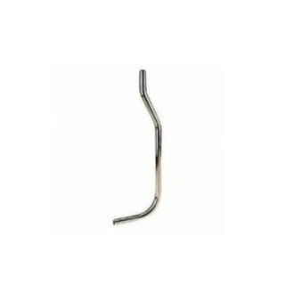 Tube de chasse apparent chromé 80 cm 30x32 pour jonction entre réservoir la trombe et cuvette wc