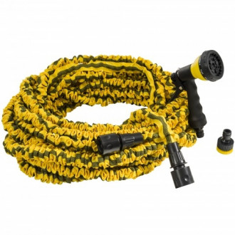 Tuyau extensible jaune 30 m + pistolet