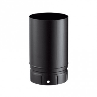 Tuyau émaillé noir mat 25 cm Poujoulat